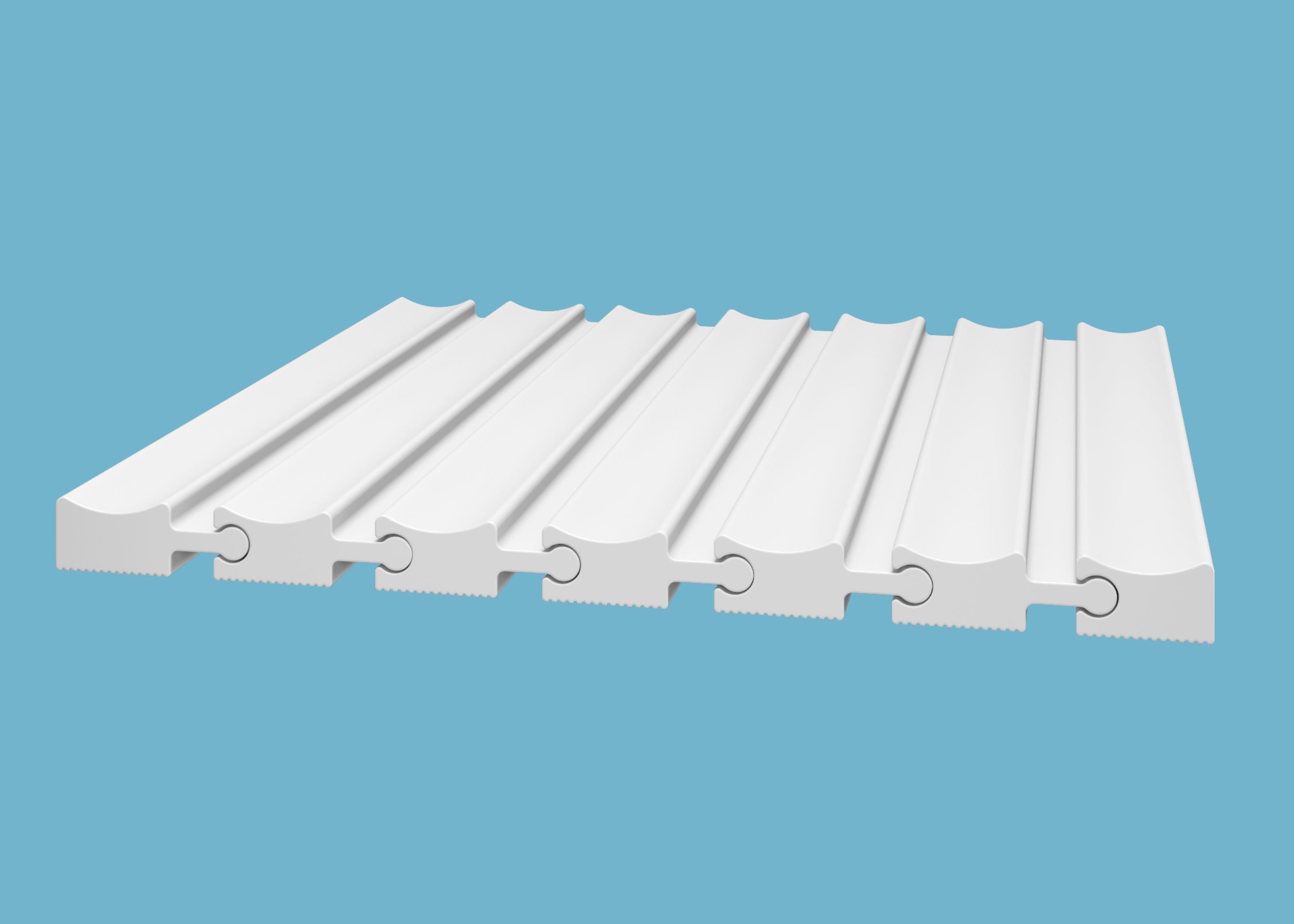 Финишный молдинг под покраску Cosca Decor ZL008 левый 2800×50×18