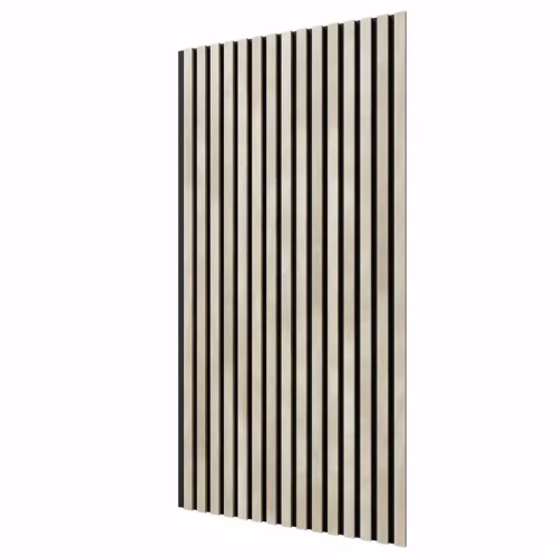 МДФ стеновая панель акустическая Cosca Decor Сканди Ясень Кристалл черный войлок 1200×600×19