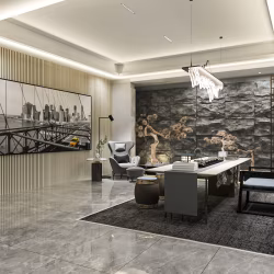 МДФ стеновая панель акустическая Cosca Decor Сканди Ясень Кристалл черный войлок 600×600×19