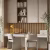 МДФ стеновая панель акустическая Cosca Decor Сканди Дуб Медный черный войлок 600×600×19 фото в интерьере