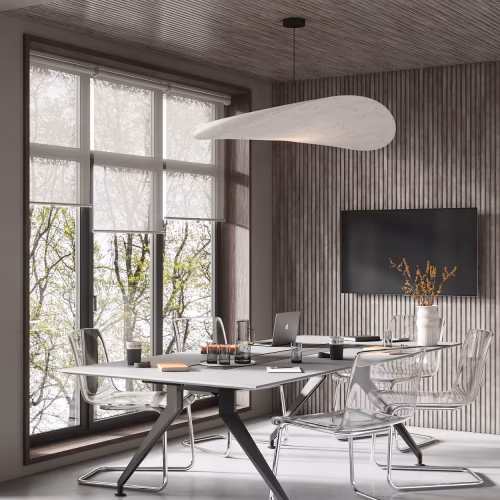 МДФ стеновая панель акустическая Cosca Decor Сканди Дуб Дымчатый черный войлок 600×600×19