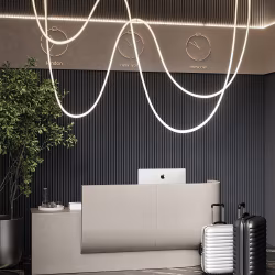 МДФ стеновая панель акустическая Cosca Decor Монако Дуб Антрацит Темно-серый черный войлок 2750×600×21