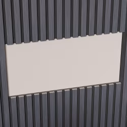 МДФ стеновая панель акустическая Cosca Decor Монако Дуб Антрацит Темно-серый черный войлок 2750×600×21