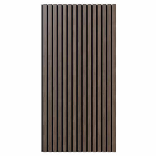 МДФ стеновая панель акустическая Cosca Decor Монако Дуб Маррон Коричневый черный войлок 1200×600×21