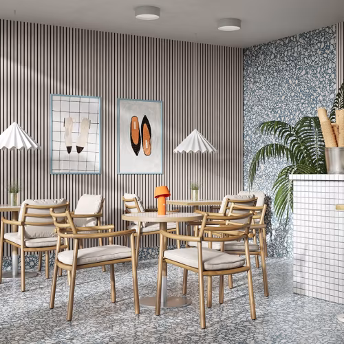 МДФ стеновая панель акустическая Cosca Decor Монако Дуб Клэр Светлый черный войлок 600×600×21