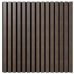 МДФ стеновая панель акустическая Cosca Decor Монако Дуб Маррон Коричневый черный войлок 600×600×21