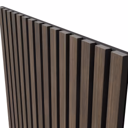 МДФ стеновая панель акустическая Cosca Decor Монако Дуб Маррон Коричневый черный войлок 600×600×21