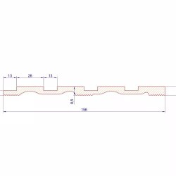 Стеновая панель под покраску Cosca Decor RP001 2800×156×8