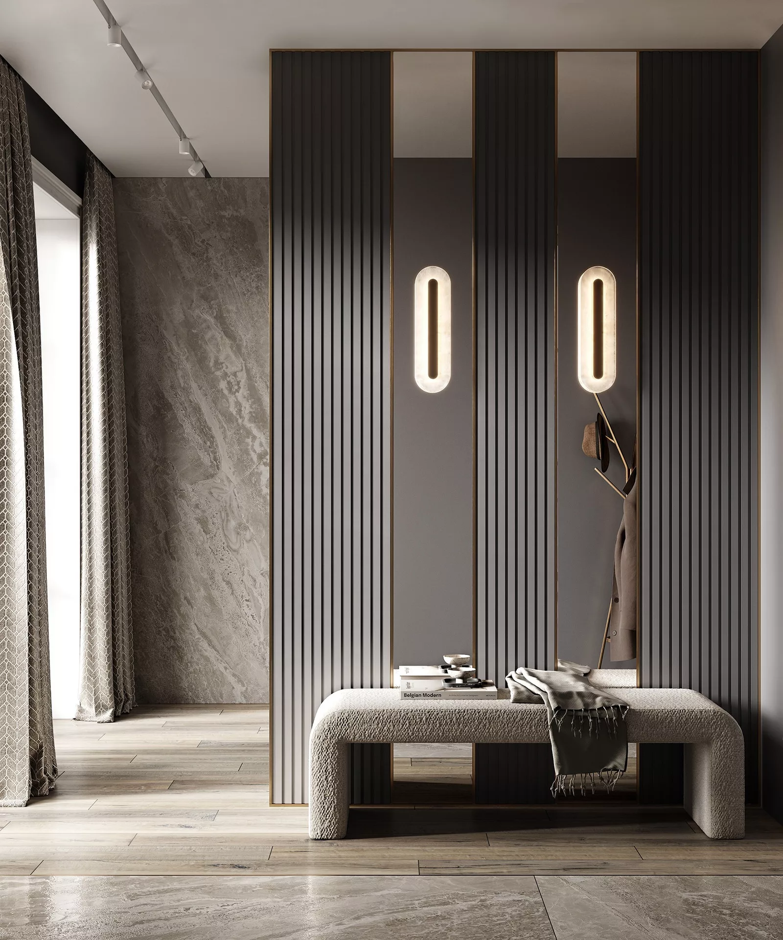 Стеновая панель под покраску Cosca Decor RP001 2800×156×8 фото в интерьере