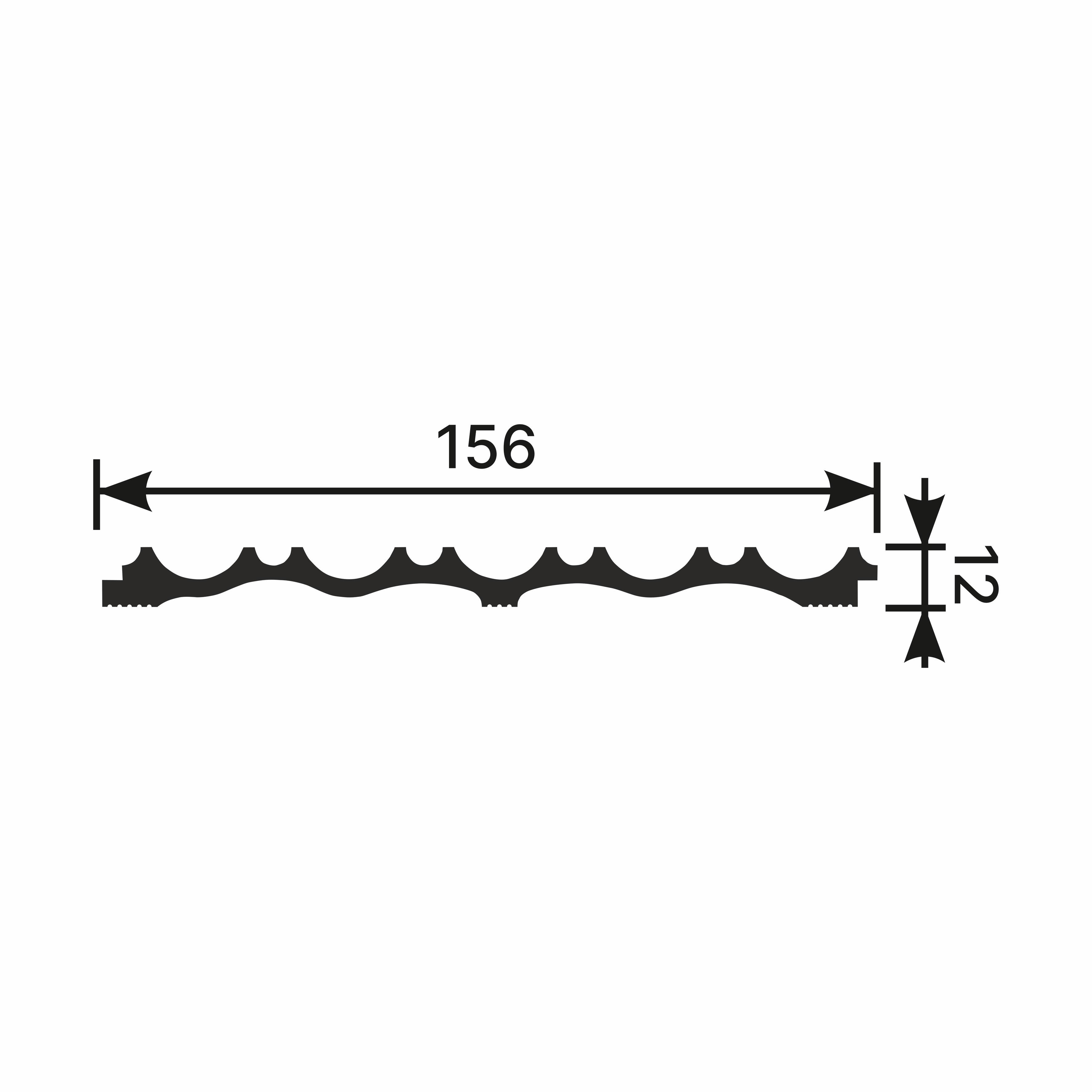 Стеновая панель под покраску Cosca Decor RP003 2800×156×12