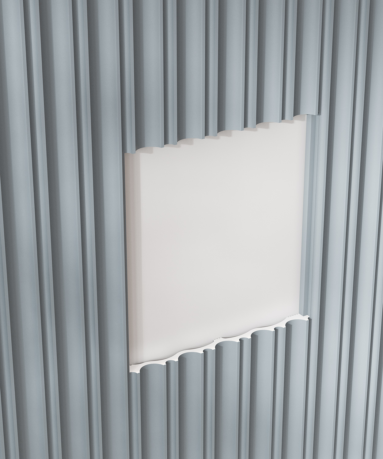 Стеновая панель под покраску Cosca Decor RP003 2800×156×12 фото в интерьере