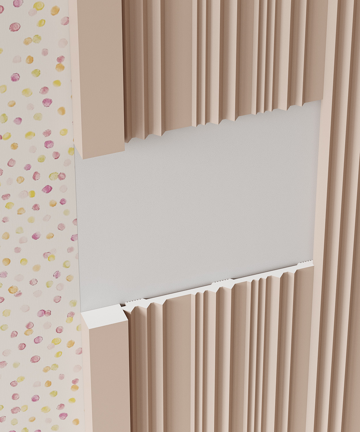 Стеновая панель под покраску Cosca Decor RP005 2800×156×12 фото в интерьере