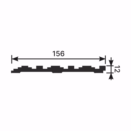 Стеновая панель под покраску Cosca Decor RP006 2800×156×12