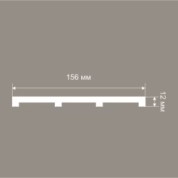 Стеновая панель под покраску Cosca Decor RP007 2800×156×12