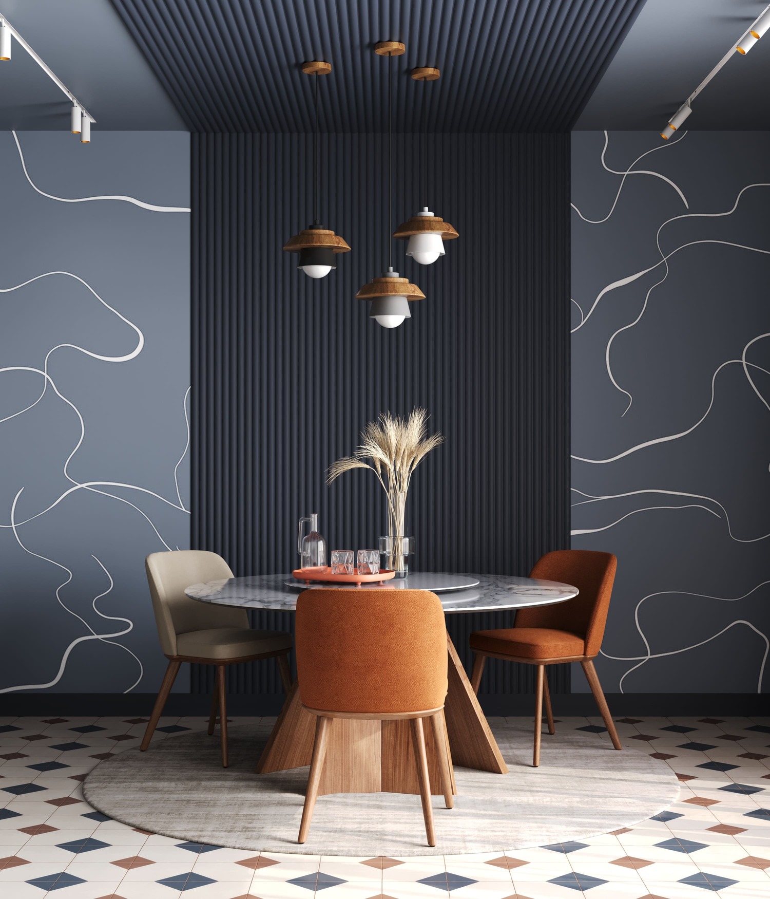 Стеновая панель под покраску Cosca Decor RP013 2800×156×12 фото в интерьере