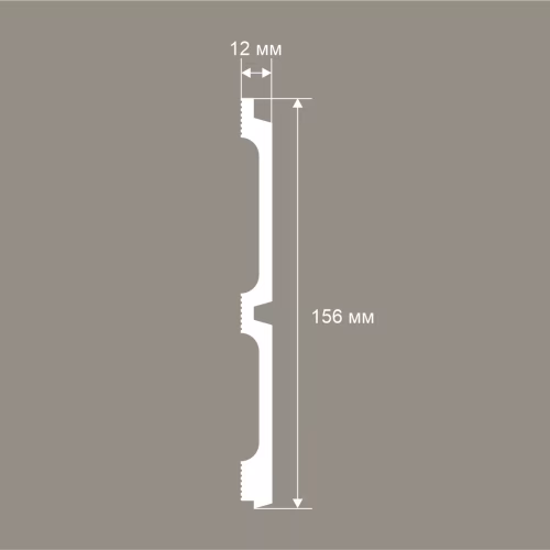 Стеновая панель под покраску Cosca Decor RP015 2800×156×12