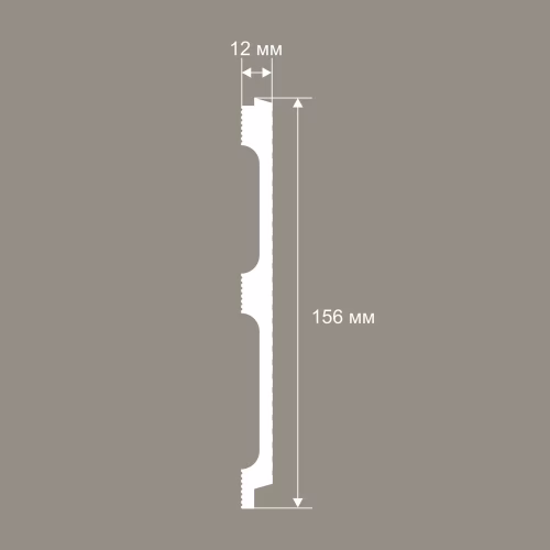 Стеновая панель под покраску Cosca Decor RP017 2800×156×12