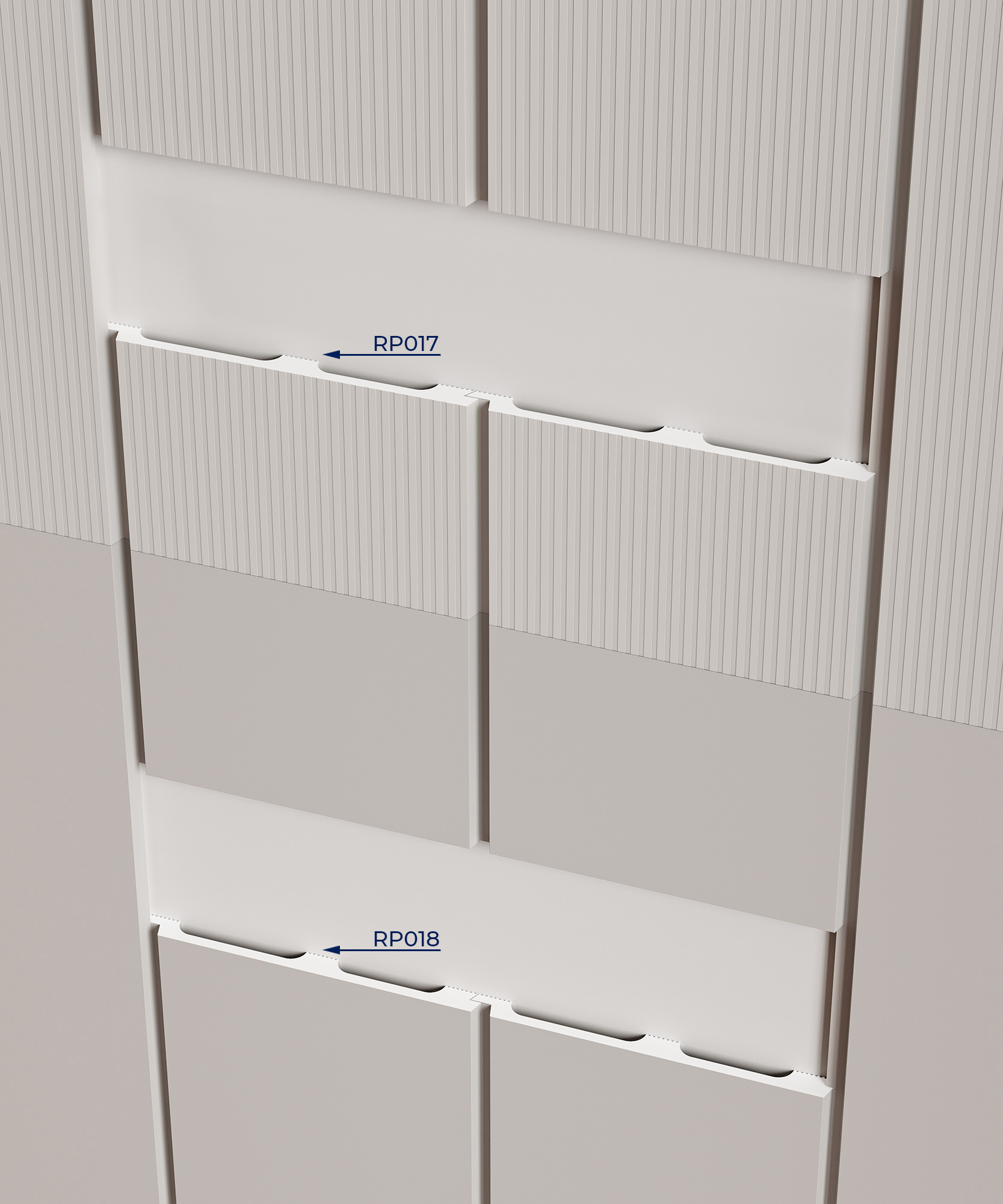 Стеновая панель под покраску Cosca Decor RP017 2800×156×12 фото в интерьере