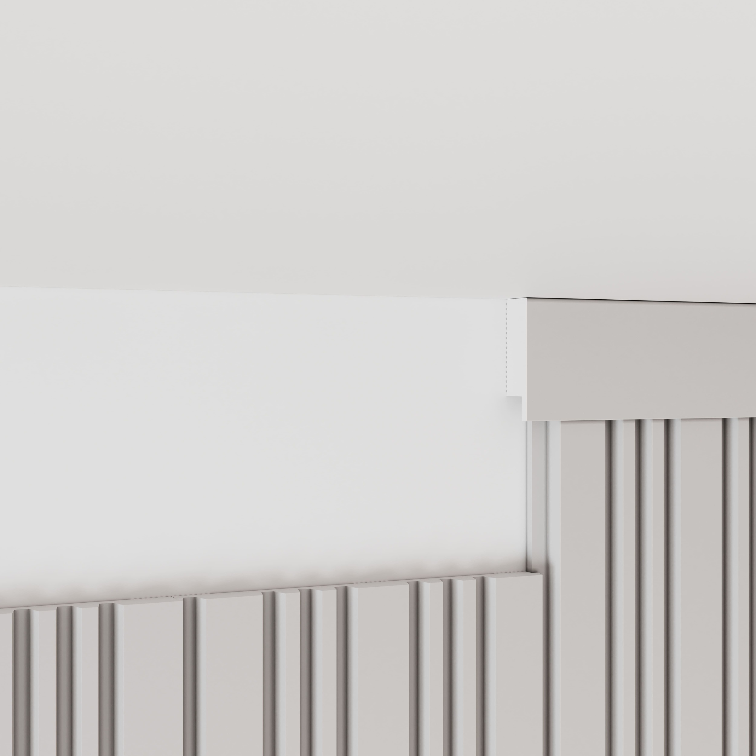 Стеновая панель под покраску Cosca Decor RP021 2800×156×12 фото в интерьере