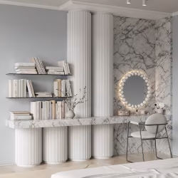Стеновая панель под покраску Cosca Decor RX007 наборная 2800×30×23