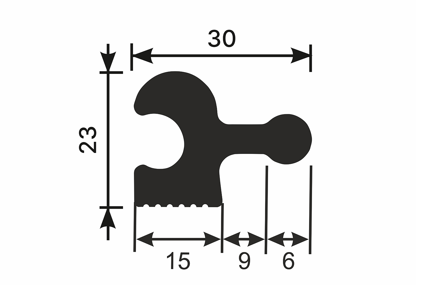 Стеновая панель под покраску Cosca Deco RX007 наборная 2800×30×23
