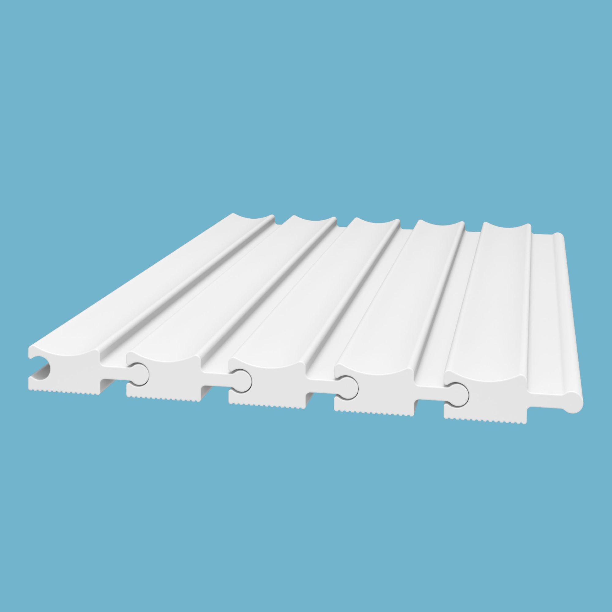 Стеновая панель под покраску Cosca Deco RX008 наборная 2800×50×18