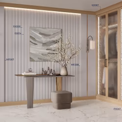 Стеновая панель под покраску Cosca Decor RX014 наборная 2800×31×12