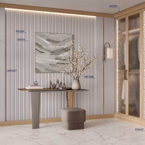 Стеновая панель под покраску Cosca Decor RX014 наборная 2800×31×12