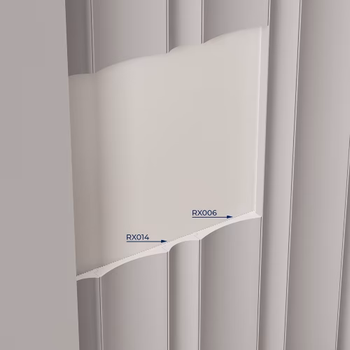 Стеновая панель под покраску Cosca Decor RX014 наборная 2800×31×12