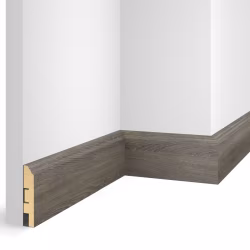 Плинтус МДФ ламинированный Cosca Decor NanoFlex EP07 Дуб Серебристый 2400×80×16