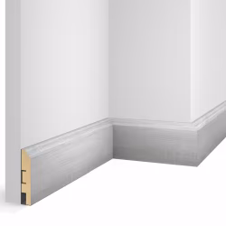 Плинтус МДФ Cosca Decor Экошпон WP07 Дуб Айсберг 2400×80×16