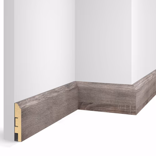 Плинтус МДФ Cosca Decor Экошпон WP07 Дуб Дымчатый 2400×80×16