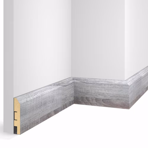 Плинтус МДФ Cosca Decor Экошпон WP07 Дуб Рейн 2400×80×16