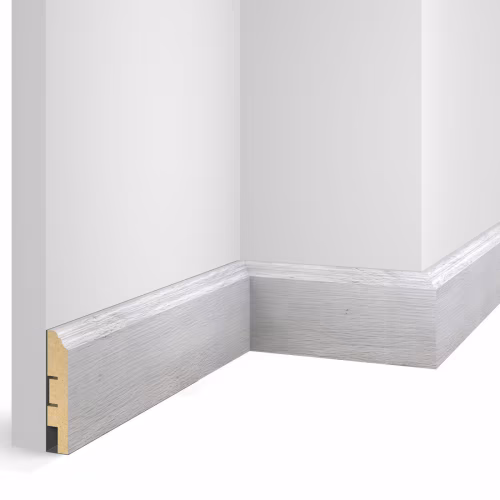 Плинтус МДФ Cosca Decor Экошпон WP07 Дуб Серый 2400×80×16