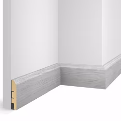 Плинтус МДФ Cosca Decor Экошпон WP07 Дуб Старинный светло-серый 2400×80×16