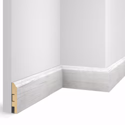 Плинтус МДФ Cosca Decor Экошпон WP07 Дуб Эффект светло-серый 2400×80×16