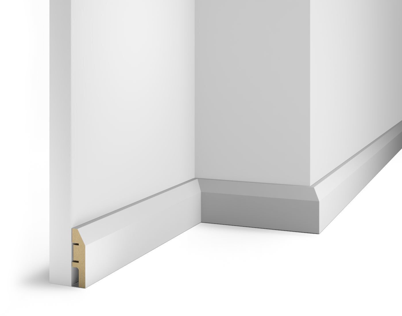 Плинтус МДФ под покраску Cosca Decor AP04 2400×60×16