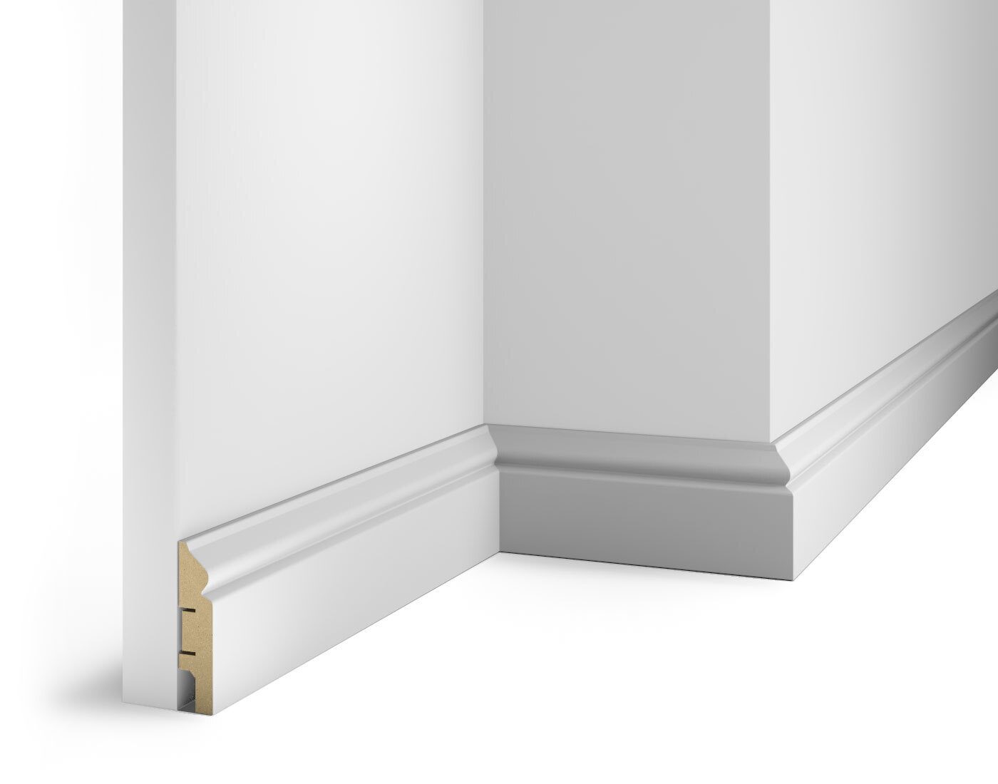 Плинтус МДФ под покраску Cosca Decor AP05 2400×70×16