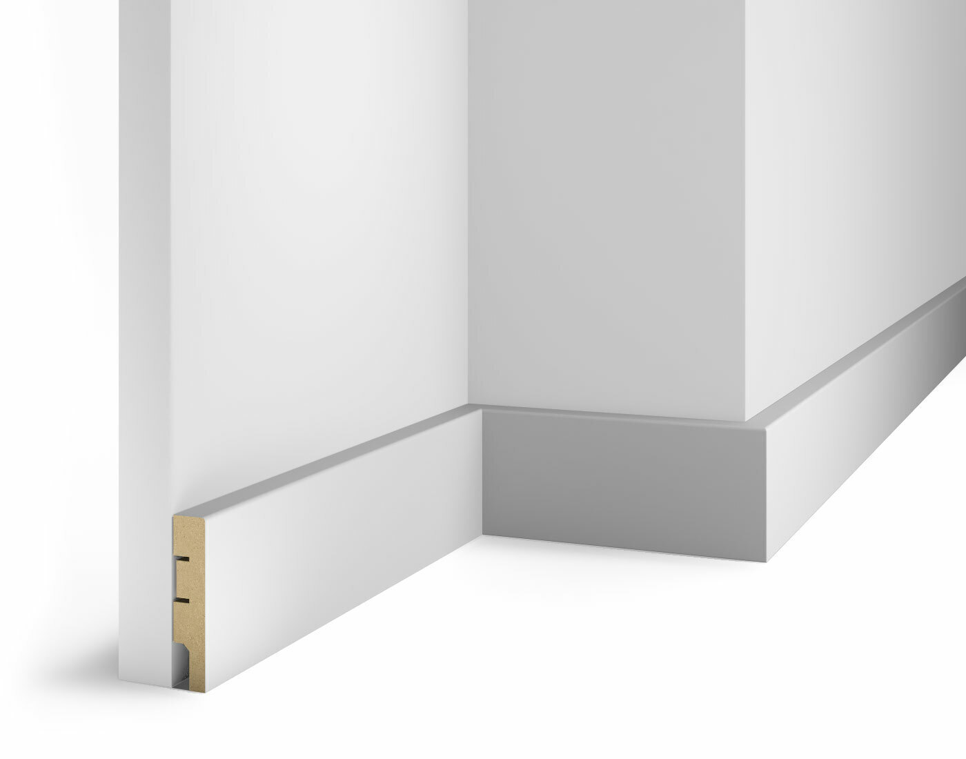 Плинтус МДФ под покраску Cosca Decor AP74 2400×75×16