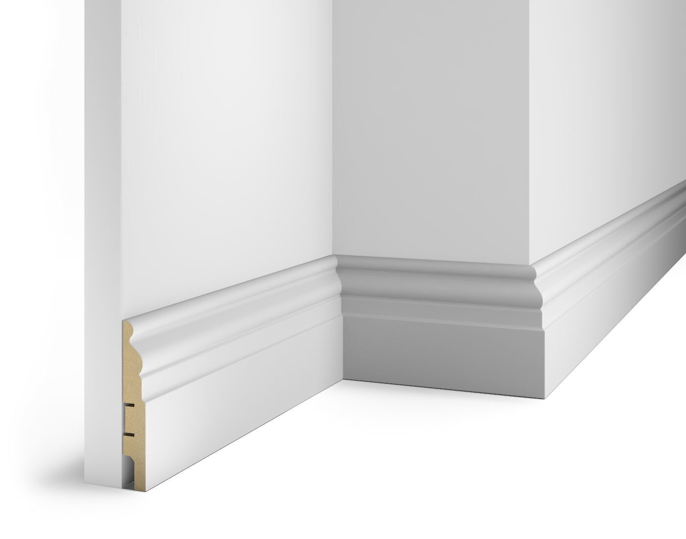 Плинтус МДФ под покраску Cosca Decor AP18 2400×102×16