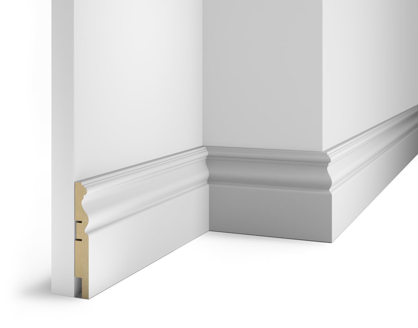 Плинтус МДФ под покраску Cosca Decor AP14 2400×115×16