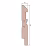 Плинтус МДФ с пазом для молдинга под покраску Cosca Decor AP30 2400×115×16