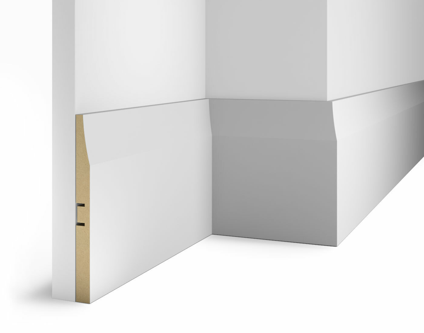 Плинтус МДФ под покраску Cosca Decor AP25 2400×184×16