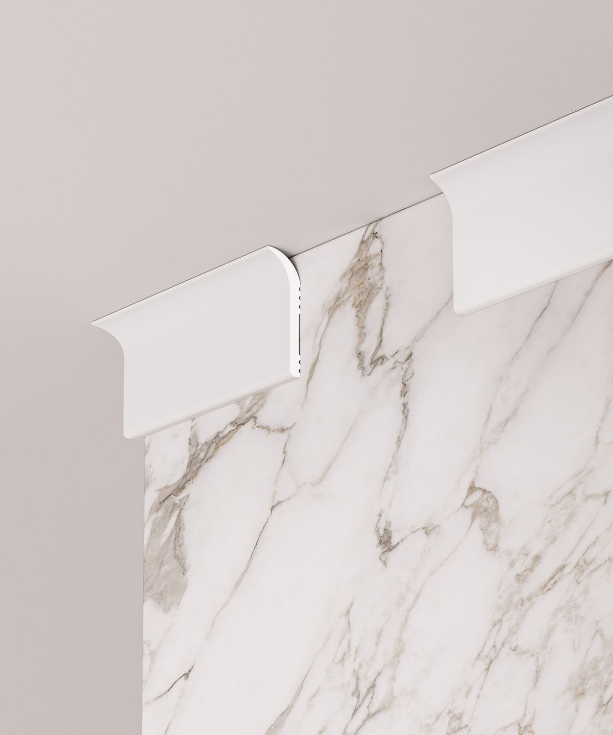 Плинтус под покраску Cosca Decor Экополимер PL001 2000×40×12 фото в интерьере