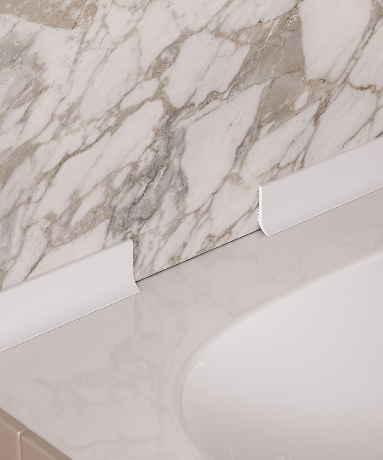 Плинтус под покраску Cosca Decor Экополимер PL001 2000×40×12 фото в интерьере