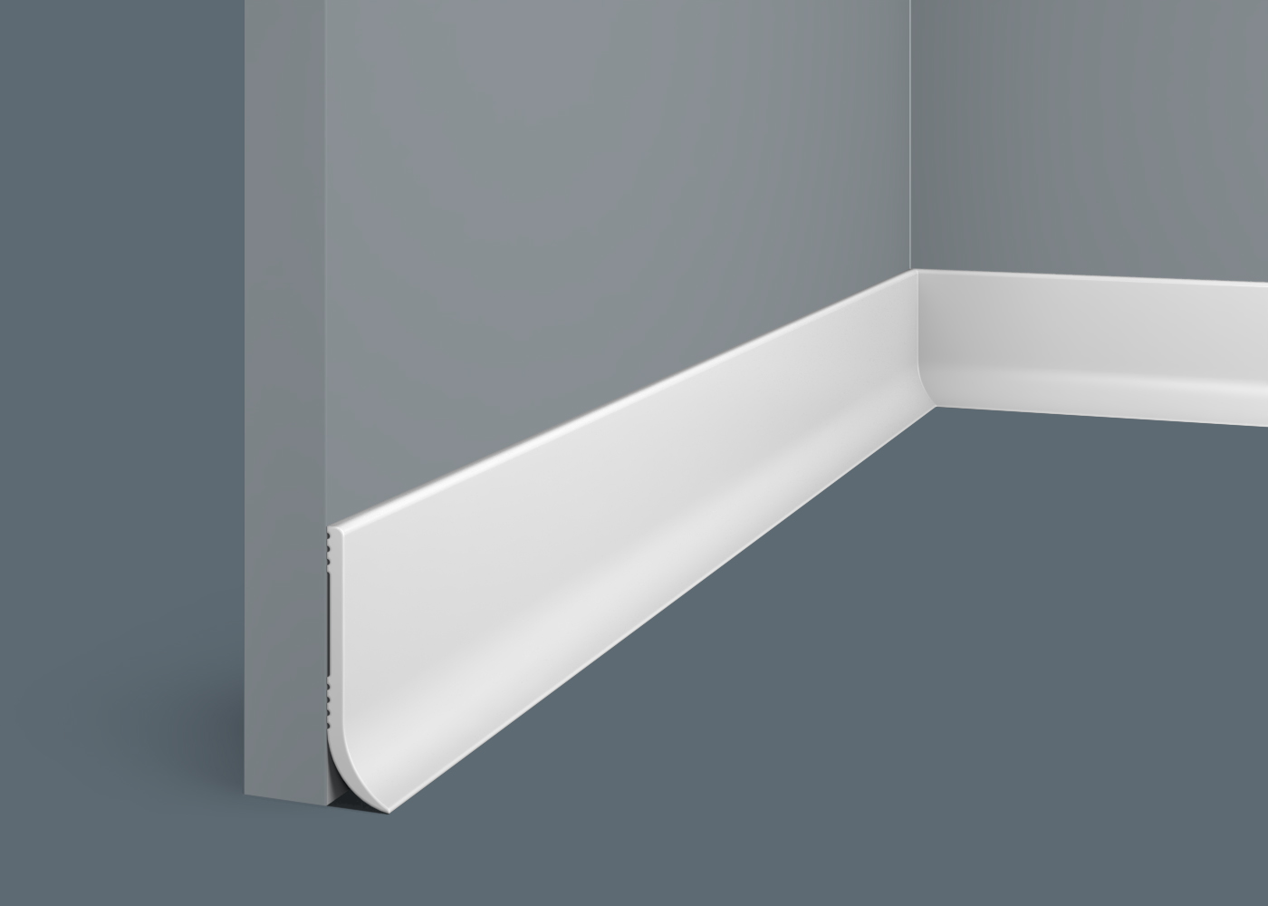 Плинтус под покраску Cosca Decor Экополимер PL002 2000×60×16