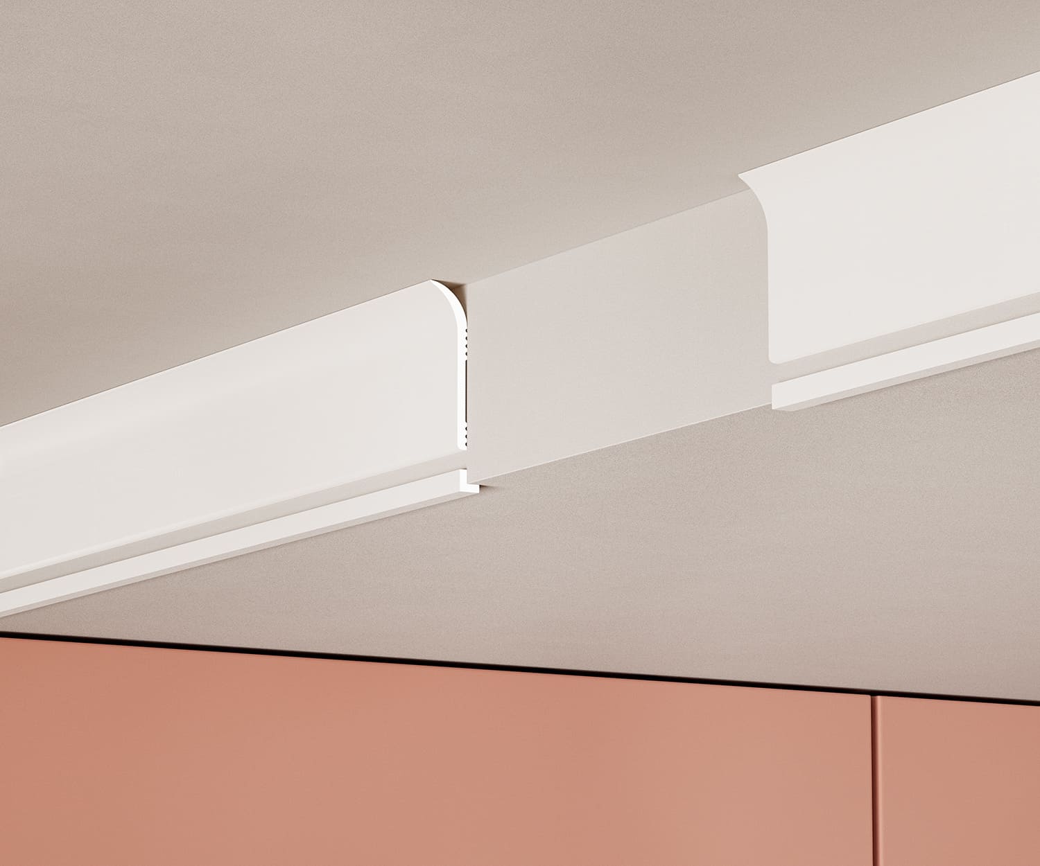 Плинтус под покраску Cosca Decor Экополимер PL002 2000×60×16 фото в интерьере