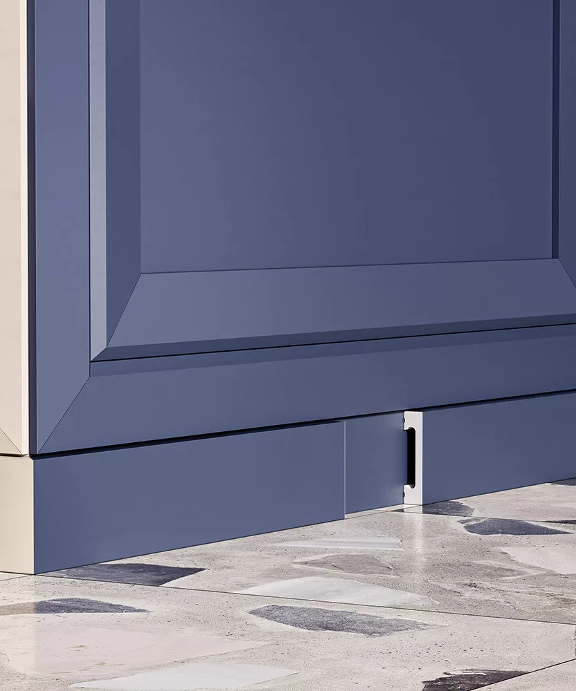 Плинтус под покраску Cosca Decor Экополимер PX050 2000×65×15 фото в интерьере