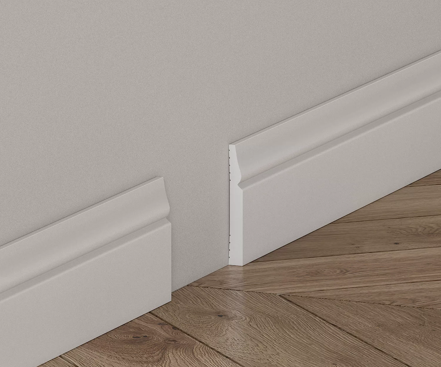 Плинтус под покраску Cosca Decor Экополимер PX031 2000×82×11