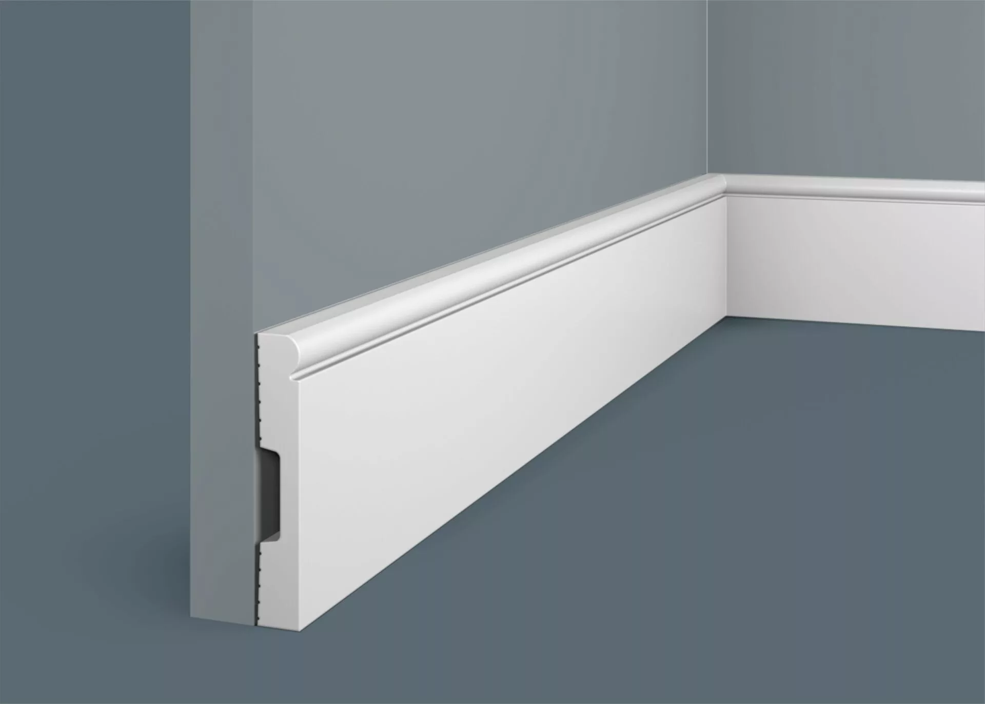 Плинтус под покраску Cosca Decor Экополимер PX032 2000×82×13